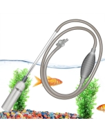 CubeOne Premium 1.7 Meter Grey Aquarium Fish Tank Siphon Gravel Sand Cleaner Vacuum Water Changer with Flow Control Tap